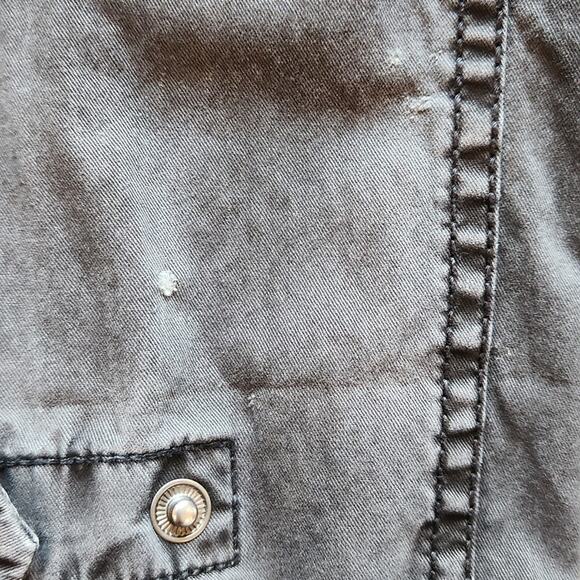 TALULA ARITZIA Charcoal Twill Utility Jacket XS - Picture 8 of 13